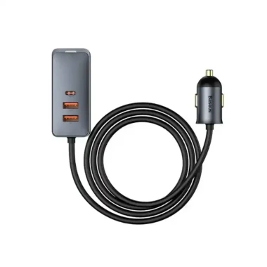 هاب شارژر فندکی باسئوس مدل Together PPS Multi 2U+2C با توان 120 وات