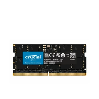 رم لپ‌تاپ DDR5-4800 کروشیال مدل SO-DIMM CL40 CB16 تک کاناله ظرفیت 16 گیگابایت